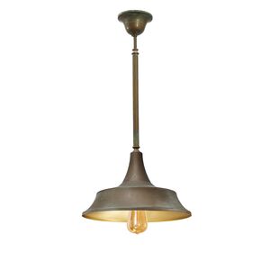 TRADITIONAL LAMPS > VINTAGE RETRO ITALIAN > SINGLE LAMPS > SOSP. OTT. ANT-RAM CON INTERNO .VS W:320MM H:750MM 1XE27 220V IP20 - PENDANT LIGHTS