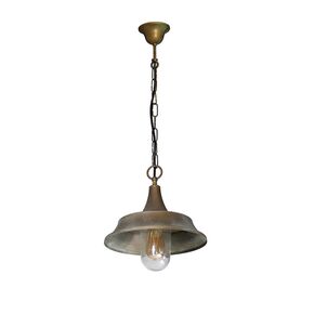 TRADITIONAL LAMPS > VINTAGE RETRO ITALIAN > SINGLE LAMPS > SOSP. OTT. TUTTO ANT-RAM CON V. TRASP. W:320MM H:900MM 1XE27 220V IP20 - PENDANT LIGHTS