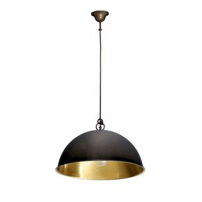 TRADITIONAL LAMPS > VINTAGE RETRO ITALIAN > SINGLE LAMPS > SOSP. OTT. BRU-ANT CON INTERNO .VS W:500MM H:1000MM 1XE27 220V IP20 - PENDANT LIGHTS