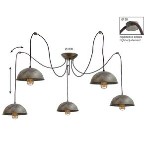 ΠΑΡΑΔΟΣΙΑΚΆ ΦΩΤΙΣΤΙΚΆ > VINTAGE RETRO ΙΤΑΛΙΚΆ > ΟΡΟΦΉΣ > LAMP. 5 LUCI OTTONE TUTTO ANT-RAM - 3248.AR - ΟΡΟΦΉΣ ΦΩΤΙΣΤΙΚΆ 