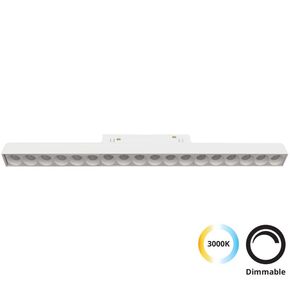 ΑΡΧΙΤΕΚΤΟΝΙΚΌΣ ΦΩΤΙΣΜΌΣ, MAGNETIC WHITE, LINEAR ANTIGLARE ΛΕΥΚΌ L:365 MAGNETIC (DIMMABLE), L:366, H:44 - ΡΆΓΕΣ & ΣΠΟΤ