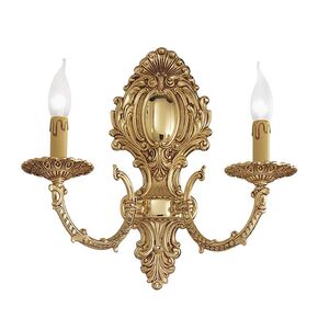 WALL SCONCES FRENCH GOLD D. 112CM,   H. 79CM,   BULBS 12XE14