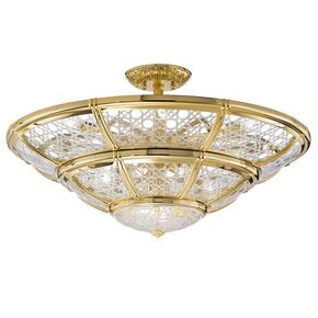 CLOSE TO CEILING GOLD PLATED D. 90CM,   H. 102CM,   BULBS 14XE14