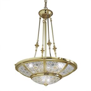 CLOSE TO CEILING GOLD PLATED D. 60CM,   H. 85CM,   BULBS 6XE14