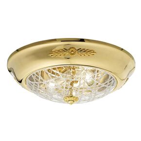 CLOSE TO CEILING GOLD PLATED D. 48CM,   H. 17CM,   BULBS 4XE14