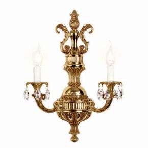 WALL SCONCES FRENCH GOLD D. 56CM,   H. 85CM,   BULBS 6XE14