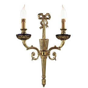 WALL SCONCES SHADED GOLD PLATED