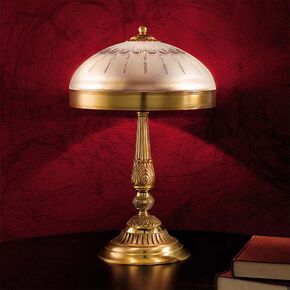 TABLE LAMPS FRENCH GOLD D. 68CM,   H. 85CM,   BULBS 10XE14
