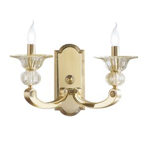 WALL SCONCES GOLD PLATED / SATIN GOLD PLATED D. 96CM,   H. 82CM,   BULBS 8XE14