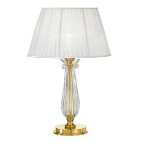 TABLE LAMPS GOLD PLATED D. 40CM,   H. 63,5CM,   BULBS 1XE27