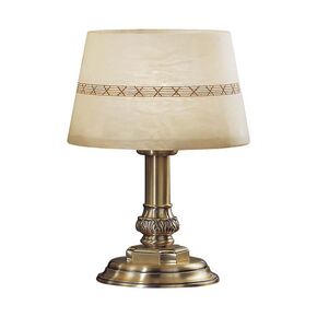 TABLE LAMPS RUST GOLD / LEAF D. 30CM,   H. 41CM,   BULBS 1XE27