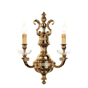 WALL SCONCES SHADED GOLD PLATED