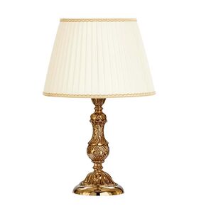 TABLE LAMPS FRENCH GOLD D. 40CM,   H. 55CM,   BULBS 1XE27