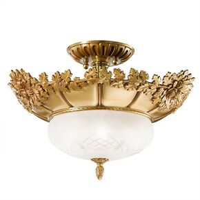 CLOSE TO CEILING FRENCH GOLD D. 35CM,   H. 50CM,   BULBS 1XE27