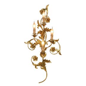 F2-16-4 > WALL SCONCES GOLD WITH PATINA AND SHADES