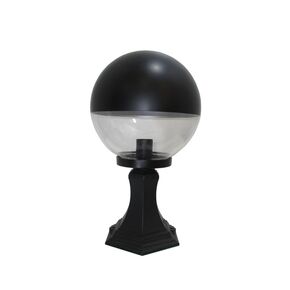 ALUMINUM COLUMNS > ALUMINUM COLUMN 3145 44CM BLACK WITH BALL Φ25 REFLEX - FLOOR LIGHTS