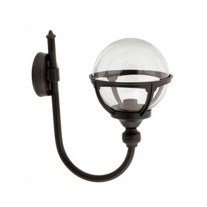 ALUMINUM LANTERNS > ALUMINUM APPLIQUES 8182- 225 BLACK WITH BALL Φ25 - WALL LIGHTS