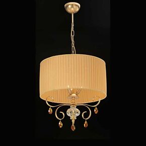 CRYSTAL PENDANT LIGHTING FIXTURE V53-694-3 - PENDANT LIGHTS
