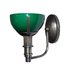 WALL SCONCES LAMP HANDMADE FROM BRONZE AND MURANO GLASS GREEN