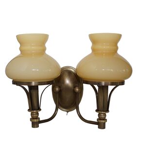 WALL SCONCES TRADITIONAL LAMP HANDMADE FROM BRONZE AND MURANO GLASS HONEY 2 LIGHTS