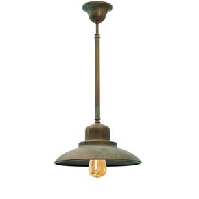 TRADITIONAL LAMPS > VINTAGE RETRO ITALIAN > SINGLE LAMPS > SOSP. FISSA LUNGA OT. ANT-RAM W:300MM H:580MM 1XE27 220V IP20 - PENDANT LIGHTS