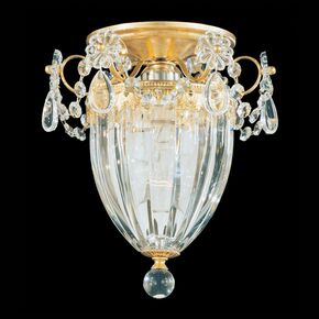 SCHONBEK CLASSIC CRYSTAL LIGHTING > CEILING > BAGATELLE 1 LIGHT 220V CLOSE TO CEILING IN HEIRLOOM GOLD WITH CLEAR HERITAGE CRYSTAL - ΦΩΤΙΣΤΙΚΆ ΟΡΟΦΉΣ