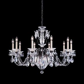 CLASSIC CRYSTAL LIGHTING SCHONBEK > CHANDELIERS > BAGATELLE 13 LIGHT 220V CHANDELIER IN HEIRLOOM BRONZE WITH CLEAR HERITAGE CRYSTAL - PENDANT LIGHTS