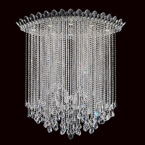 SCHONBEK CRYSTAL CLASSIC LIGHTING > CEILING > TRILLIANE STRANDS 8 LIGHT 220V CLOSE TO CEILING IN STAINLESS STEEL WITH CLEAR HERITAGE CRYSTAL - ΦΩΤΙΣΤΙΚΆ ΟΡΟΦΉΣ