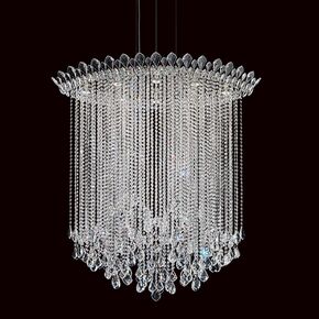 CLASSIC CRYSTAL LIGHTING SCHONBEK > CHANDELIERS > TRILLIANE STRANDS 8 LIGHT 220V PENDANT IN STAINLESS STEEL WITH CLEAR HERITAGE CRYSTAL - PENDANT LIGHTS
