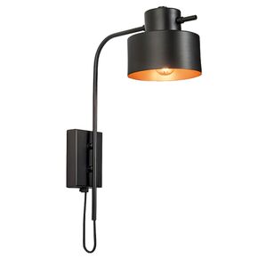 SCONCE LAMP E14 MAX 40W BLACK- COOPER ZAMPELIS LIGHTS 18135