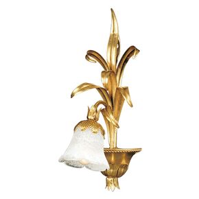 F2-4061-1 > WALL SCONCES GOLD WITH PATINA AND MURANO GLASS