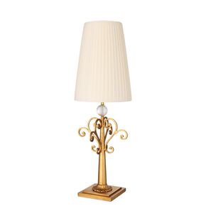 F2-7412-1 > TABLE LAMPS RUGGINE WITH SHADE PLISSÉ