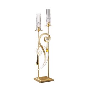 F2-7522-2 > TABLE LAMPS DROPS GOLD WITH MURANO GLASS