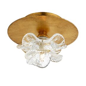 F2-7530-1 > CLOSE TO CEILING ROSE GOLD WITH MURANO GLASS