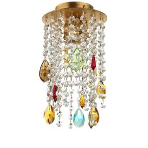 F2-7560-1 > CLOSE TO CEILING GOLD WITH SWAROVSKI SPECTRA