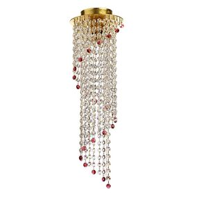 F2-7570-1 > CLOSE TO CEILING GOLD WITH SWAROVSKI SPECTRA