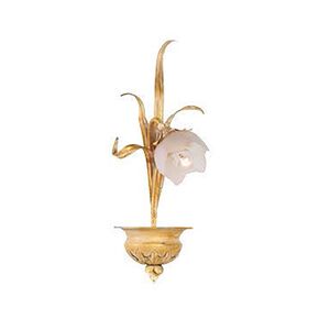 F2-9101-1 > WALL SCONCES ORO BIANCO WITH GLASS