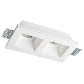 2/LIGHTS RECESSED SPOT SQUARE CERAMIC - RECESSED SPOTLIGHTS