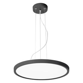 ΚΡΕΜΑΣΤΟ LED 40W  ΣΤΡΟΓΓΥΛΟ ΜΑΥΡΟ - ΚΡΕΜΑΣΤΆ ΦΩΤΙΣΤΙΚΆ