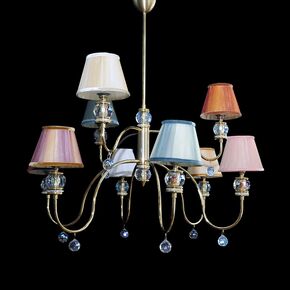 NEOCLASSICAL HANDMADE LIGHTING > MINIMAL DITS > PENDANT VICTORIA 9Φ GOLD SWAROVSKI CRYSTALS - ΚΡΕΜΑΣΤΆ ΦΩΤΙΣΤΙΚΆ