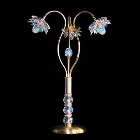 NEOCLASSICAL HANDMADE LIGHTING > MINIMAL DITS > TABLE NUFARO 3Φ SWAROVSKI CRYSTALS - ΕΠΙΤΡΑΠΈΖΙΑ ΦΩΤΙΣΤΙΚΆ