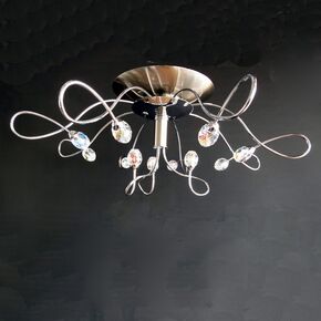 NEOCLASSICAL HANDMADE LIGHTING > MINIMAL DITS > CEILING LAMP ACC 11Φ SWAROVSKI CRYSTALS - CEILING LIGHTS