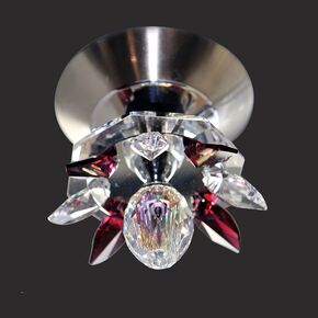 NEOCLASSICAL HANDMADE LIGHTING > MINIMAL DITS > CEILING LAMP NUFARO 1Φ 07 SWAROVSKI CRYSTALS - CEILING LIGHTS