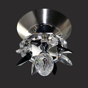 NEOCLASSICAL HANDMADE LIGHTING > MINIMAL DITS > CEILING LAMP NUFARO 1Φ 08 SWAROVSKI CRYSTALS - CEILING LIGHTS