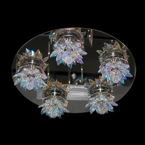 NEOCLASSICAL HANDMADE LIGHTING > MINIMAL DITS > CEILING LAMP NUFARO 5Φ SWAROVSKI CRYSTALS - CEILING LIGHTS