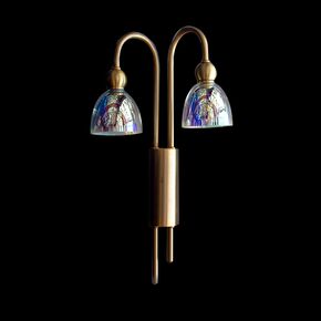 NEOCLASSICAL HANDMADE LIGHTING > MINIMAL DITS > TRANS 2Φ WALL LAMP 80 SWAROVSKI CRYSTALS - ΦΩΤΙΣΤΙΚΆ ΤΟΊΧΟΥ