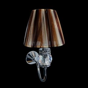 HANDMADE NEOCLASSICAL LIGHTING > MINIMAL DITS > VICTORIA 1Φ 09 CRYSTALS SWAROVSKI WALL LAMP - ΦΩΤΙΣΤΙΚΆ ΤΟΊΧΟΥ