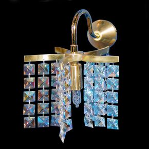HANDMADE NEOCLASSICAL LIGHTING > MINIMAL DITS > SWAROVSKI CRYSTAL STAR SIS SCONCE - ΦΩΤΙΣΤΙΚΆ ΤΟΊΧΟΥ
