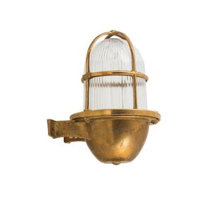 WATERPROOF OUTDOOR LIGHTING > CORNER LIGHTING 408 BRASS - WALL LIGHTS