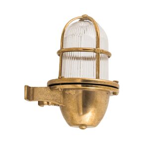 WATERPROOF OUTDOOR LIGHTING > CORNER LIGHTING 410 BRASS - WALL LIGHTS